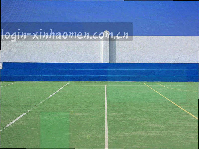 青色与品红色灯光交叠下的厅别局部特写，画面刻意虚化处理